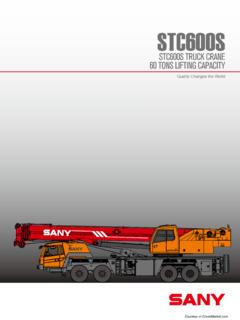 Sany STC600S Specifications