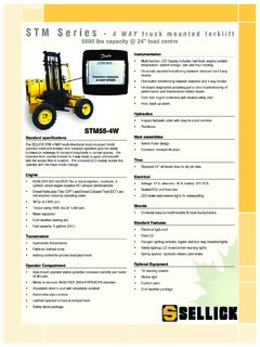 Sellick STM55-4W Specifications