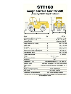 Sellick STT160 Specifications
