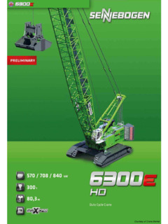 Sennebogen 6300 E HD Specifications