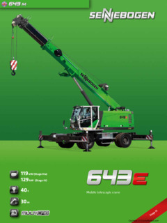 Sennebogen 643 E Specifications
