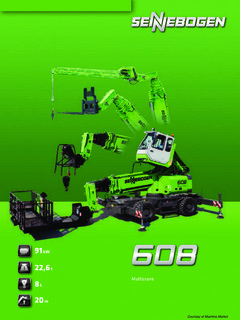 Sennebogen 608 MULTICRANE Specifications