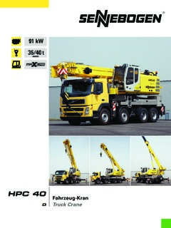 Sennebogen HPC 35 Specifications