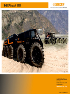 Sherp Ark 3400 Specifications