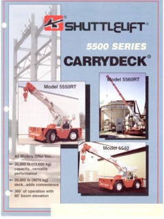 Shuttlelift 5560RT Specifications