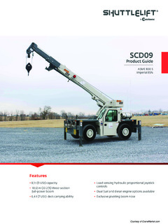 Shuttlelift SCD09 Specifications