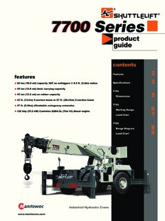 Shuttlelift 7755 Specifications