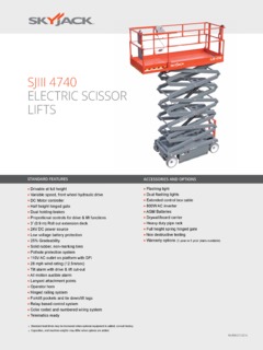 Skyjack SJIII 4740 Specifications