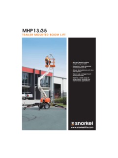 Snorkel MHP13/35 Specifications