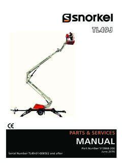 Snorkel TL49J Specifications