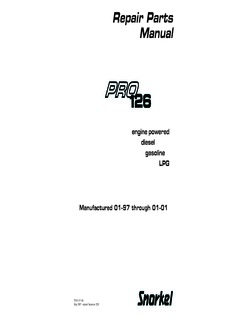 Snorkel PRO126 Specifications