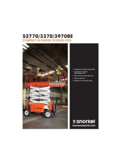 Snorkel S2770BE Specifications