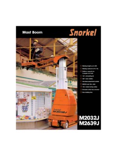 Snorkel M2032J Specifications
