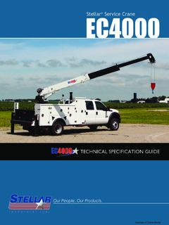 Stellar Industries Inc. EC4000 Specifications