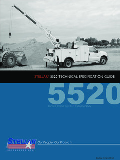 Stellar Industries Inc. 5520 Specifications
