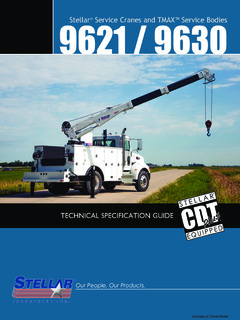Stellar Industries Inc. 9621 Specifications