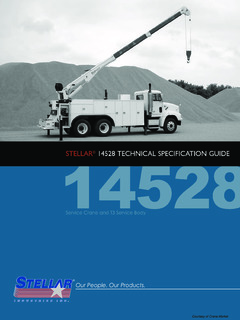 Stellar Industries Inc. 14528 Specifications