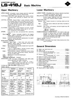 Sumitomo LS-418J Specifications