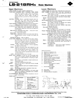 Sumitomo LS-218RH-5 Specifications