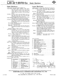 Sumitomo LS-218RH-5 Specifications