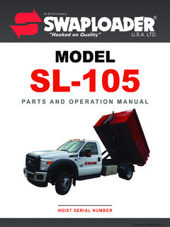 SwapLoader SL-105 Specifications