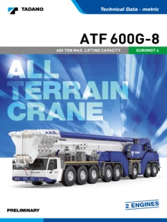 Tadano ATF 600G-8 Specifications