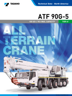 Tadano ATF 90G-5 Specifications