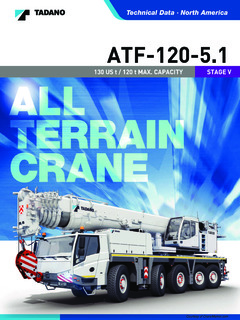 Tadano ATF 120-5.1 Specifications