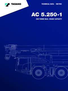 Tadano AC 5.250-1 Specifications CraneMarket
