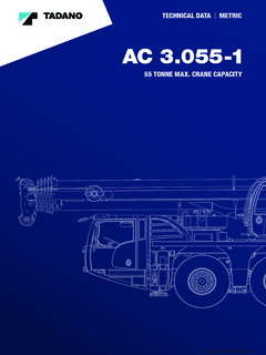 Tadano AC 3.055-1 Specifications