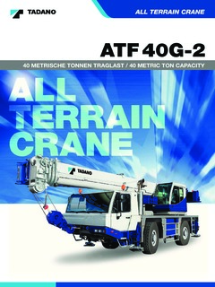 Tadano ATF 40G-2 Specifications