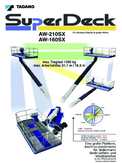 Tadano AW-160SX Specifications