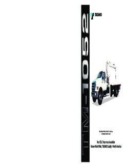 Tadano TM-1052 Specifications