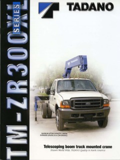 Tadano TM-ZR300XL Specifications