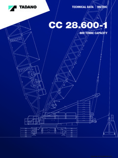 Tadano CC 28.600-1 Specifications CraneMarket