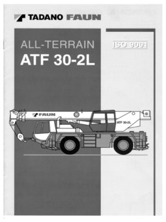 Tadano Faun ATF 30-2L Specifications
