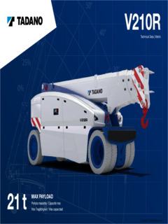 Tadano V210R Specifications