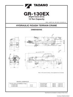 Tadano GR-130EX Specifications