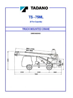 Tadano TS-75ML Specifications