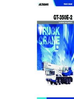 Tadano GT-350E-2 Specifications