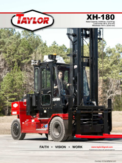 Taylor XH-180 Specifications