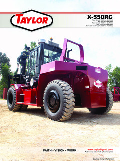 Taylor X-550RC Specifications