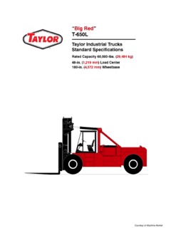 Taylor T-650L Specifications