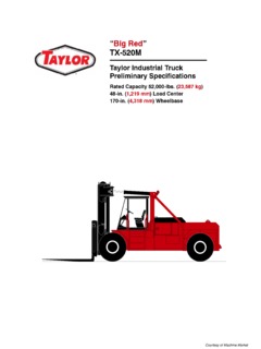 Taylor TX-520M Specifications