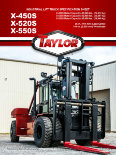 Taylor X-520S Specifications