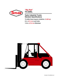Taylor TX-330SL Specifications