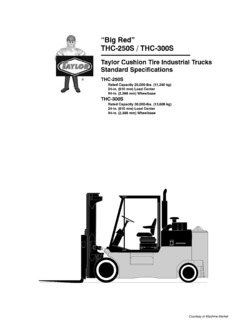 Taylor THC-300S Specifications