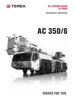 Terex AC 350/6 Specifications