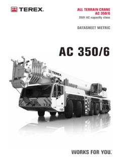 Terex AC 350/6 Specifications