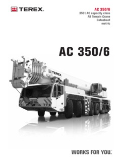 Terex AC 350/6 Specifications